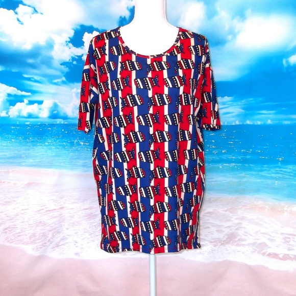 LulaRoe Patriotic Classic Tee XS - Picture 2 of 7